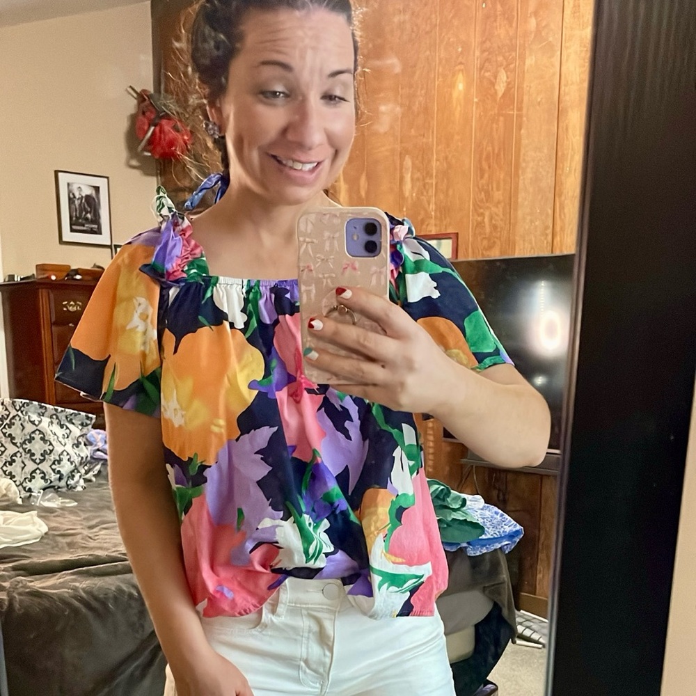 Ces  Femme colorful floral print blouse